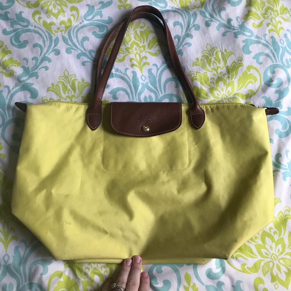 Large Longchamp Le Pliage, Yellow